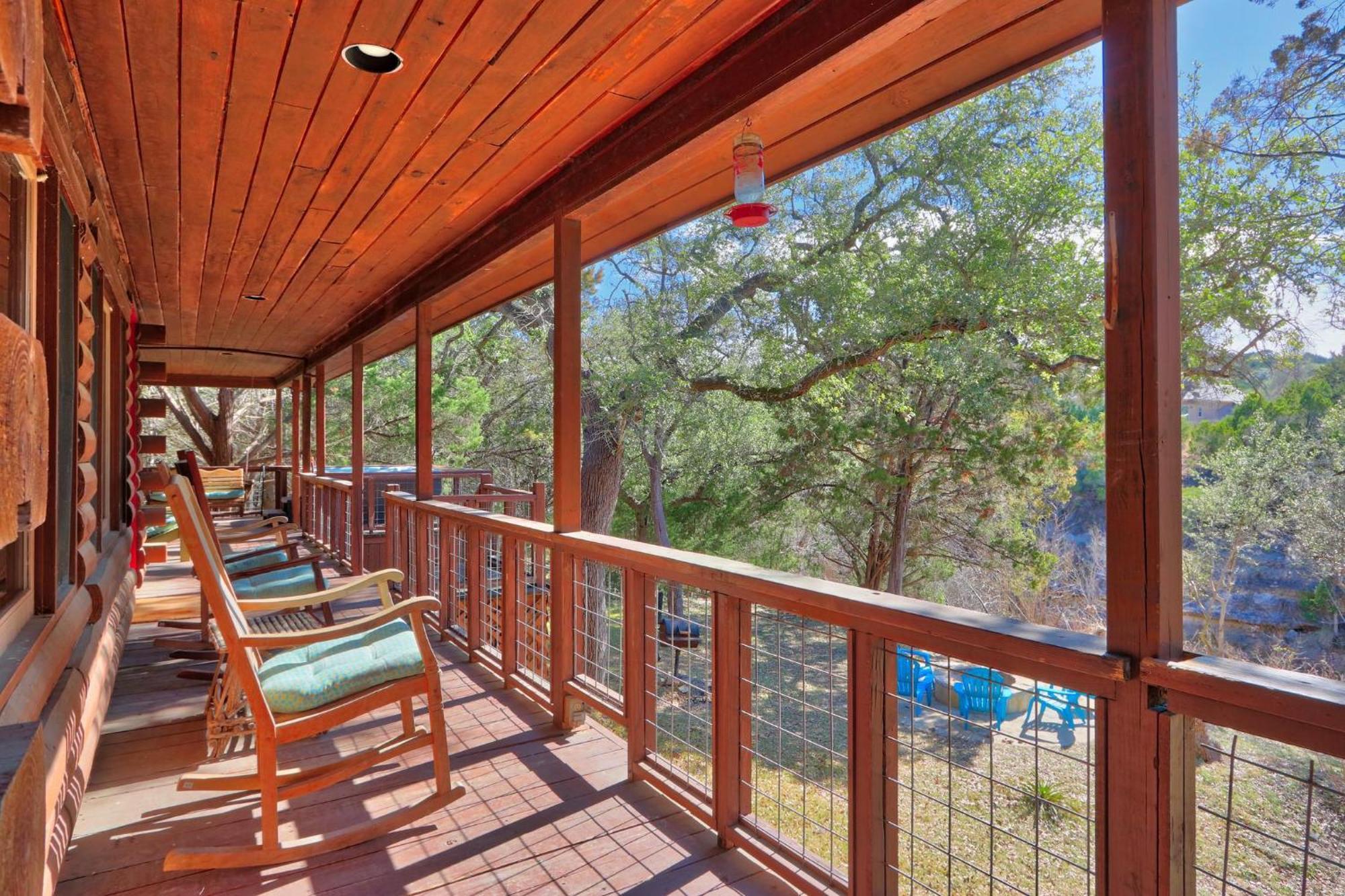 Falls Log Home Wimberley Zewnętrze zdjęcie