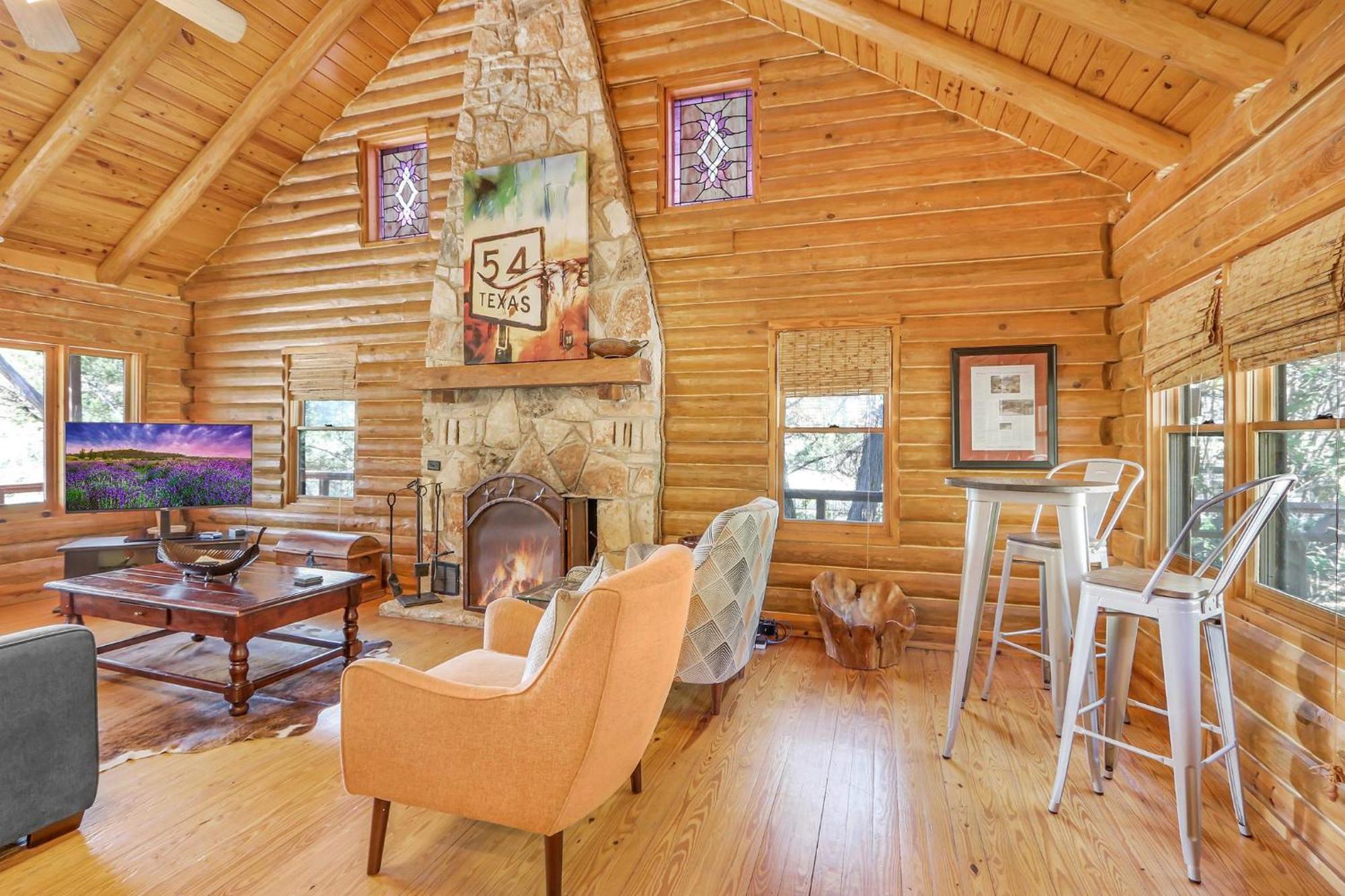 Falls Log Home Wimberley Zewnętrze zdjęcie