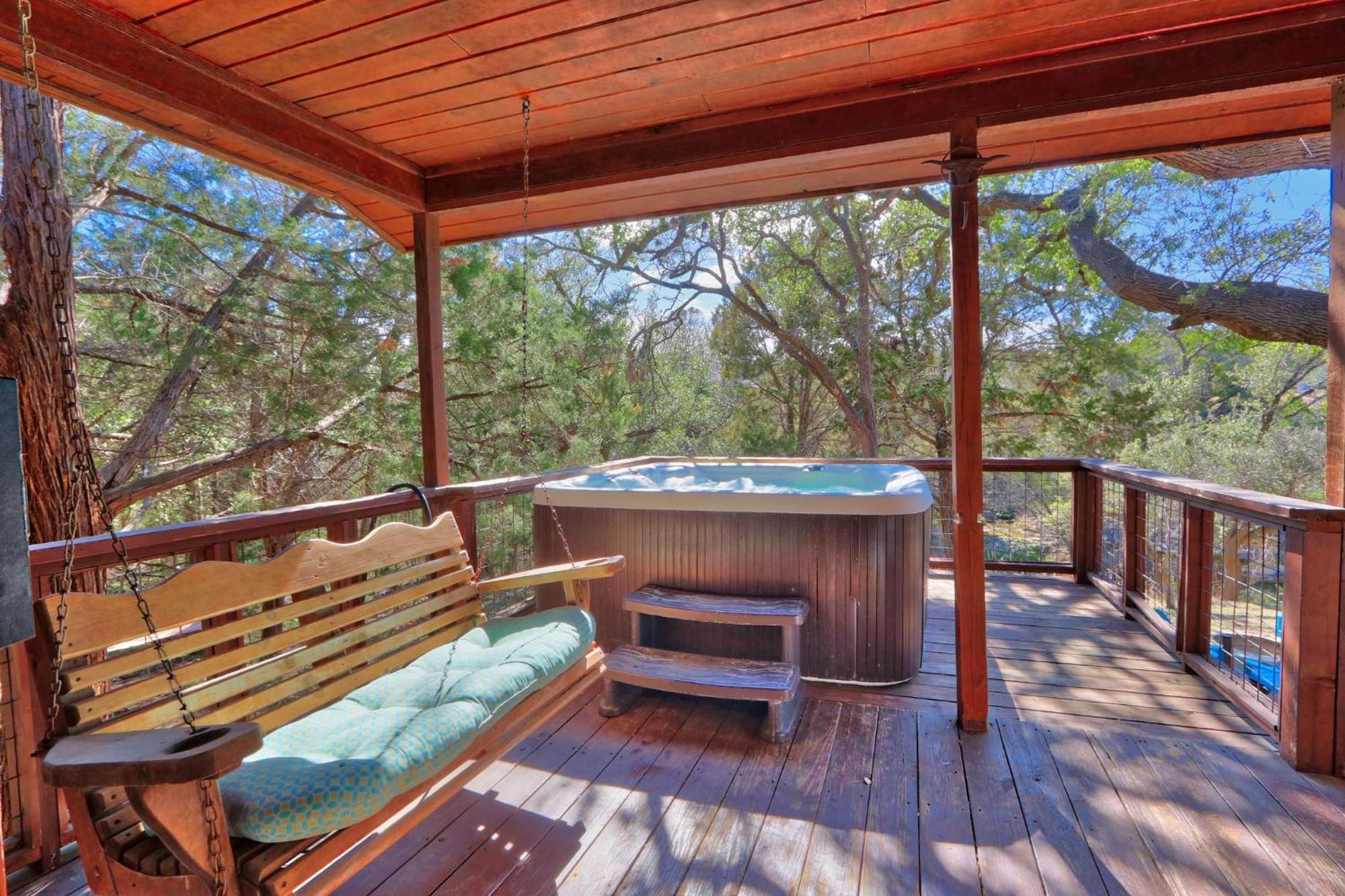 Falls Log Home Wimberley Zewnętrze zdjęcie